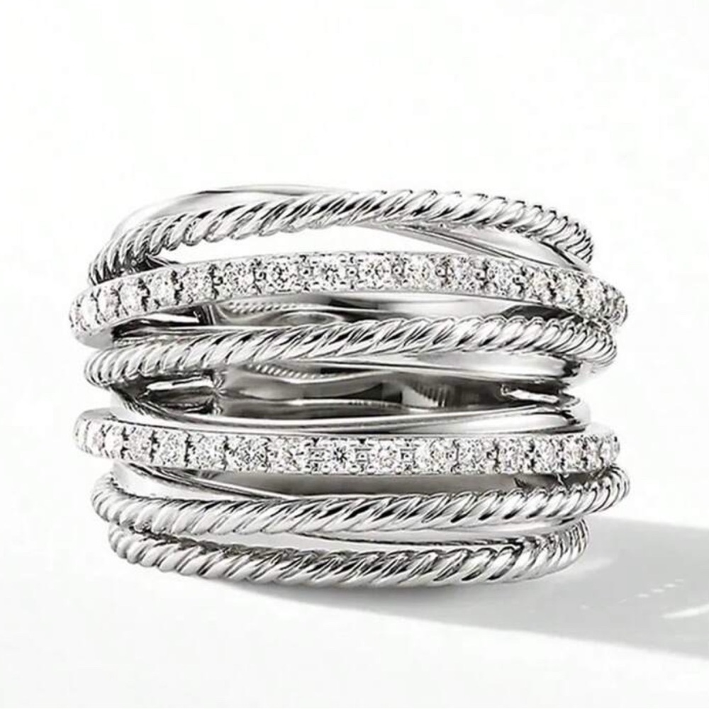 925 WEDDING BRIDAL ENGAGEMENT RING LIVE SHOW